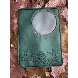 Stickdatei - ITH Mug Rug Katzenreihe Doodle